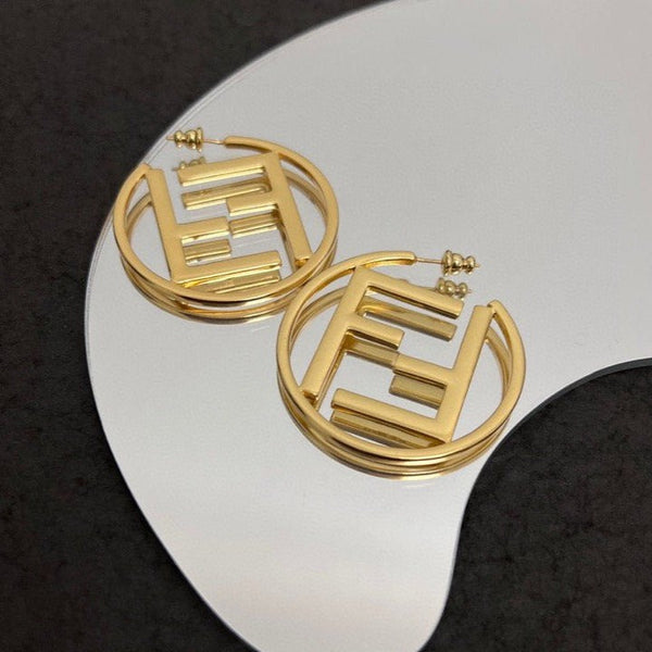 ORECCHINI IN ORO DOPPIA F