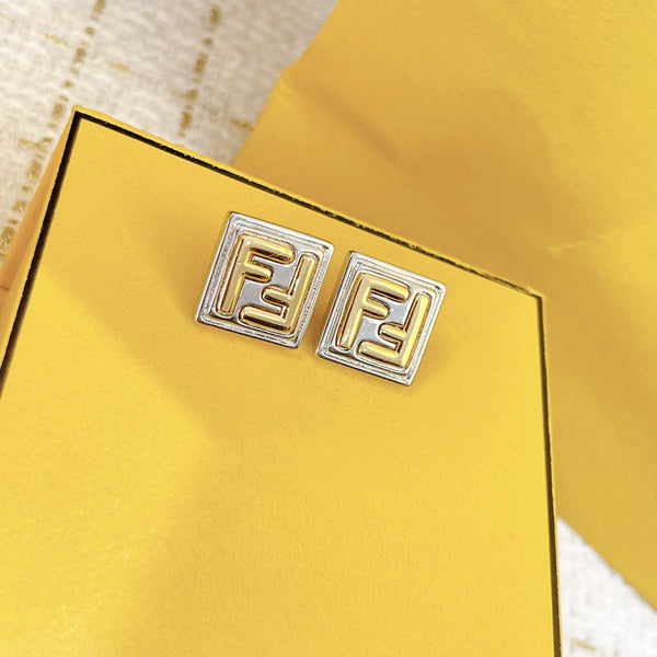 ORECCHINI DOPPIA F ARGENTO ORO