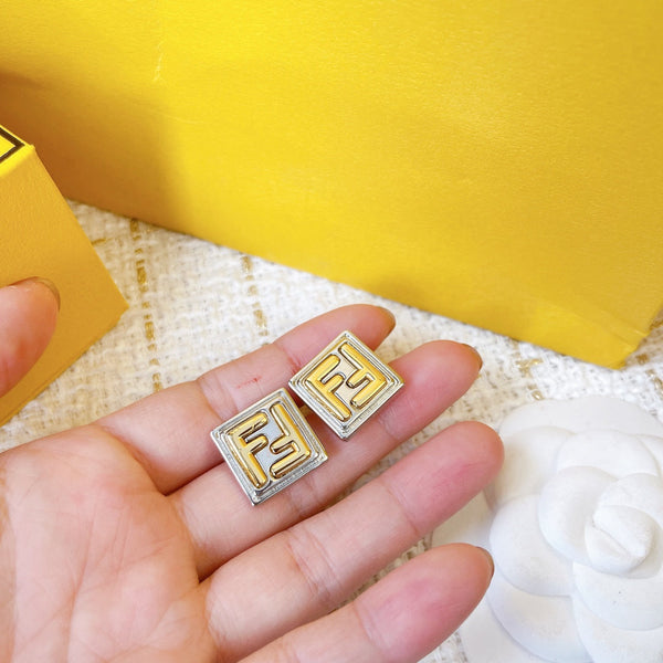 ORECCHINI DOPPIA F ARGENTO ORO