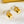 FF BUCKLE SILVER GOLD EARRINGS
