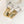 FF BUCKLE SILVER GOLD EARRINGS