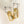 FF BUCKLE SILVER GOLD EARRINGS