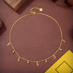 COLLIER FEN GOLD DIAMANT