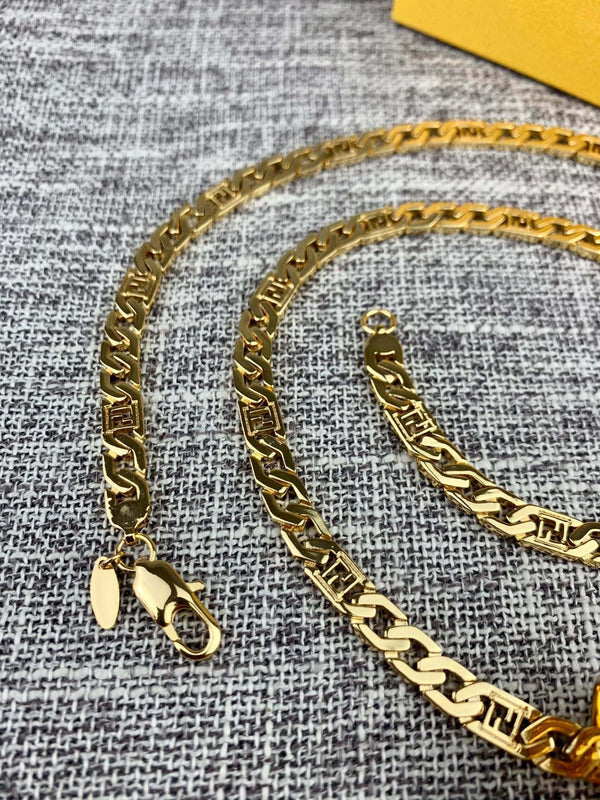 FOREVER FF GOLD NECKLACE