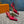 LV MET SLINGBACK PUMP RED