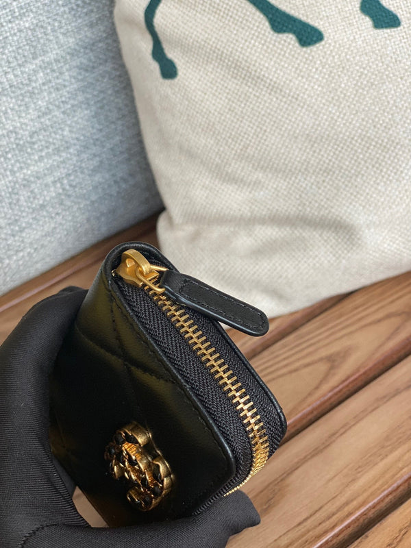 ALV Victorine 19 Zipped Coin Purse Lambskin