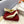 One Stud Gold Patent White Leather Pump