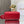 medium lady 24 red calfskin gold hardware