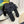 GG Interlocking G slide sandal black rubber