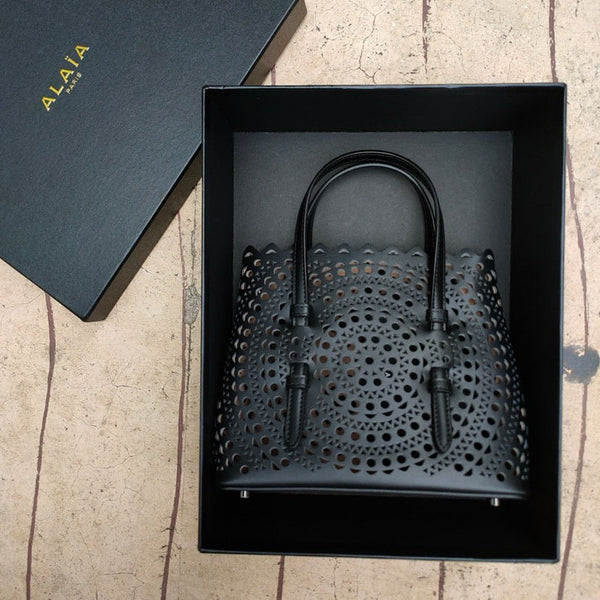 ALAIA MINA 20 BAG IN VIENNE WAVE CALFSKIN