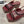 sandalo slingback con plateau cc in pelle di vitello bordeaux