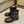 Miu Vintage-Look Black Calfskin Booties