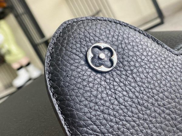 Borsa Capucines in pelle di vitello nera con manico superiore e serpente, versione migliore