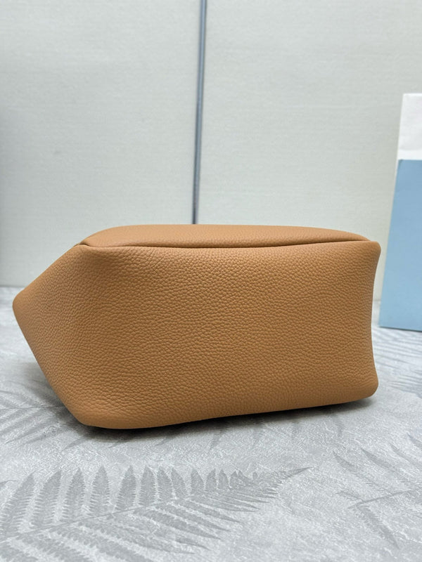 Prada Medium Leather Tote Bag Caramel Calfskin