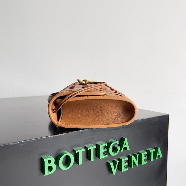 ABV Andiamo Borsa a mano lunga con manico 31 cm Pelle di vitello marrone Ghw 741511