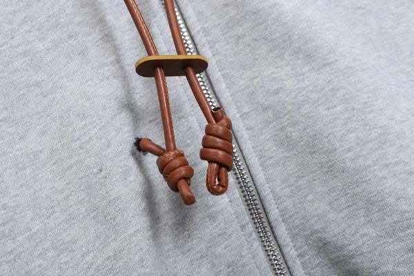 ELW Flamenco Hoodie Jacket in Gray Cotton