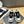 CC sneaker black and white suede calfskin