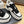 CC sneaker black and white suede calfskin