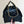 Borsa Hobo CC 25C grande 40 cm in pelle di vitello lucida nera con finiture dorate