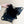Borsa Hobo CC 25C grande 40 cm in pelle di vitello lucida nera con finiture dorate