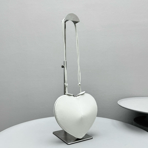 AL COEUR BAG IN WHITE CALFSKIN