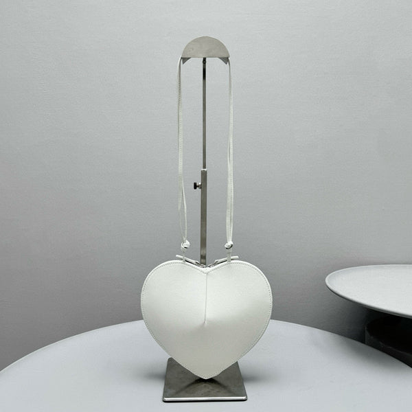 AL COEUR BAG IN WHITE CALFSKIN
