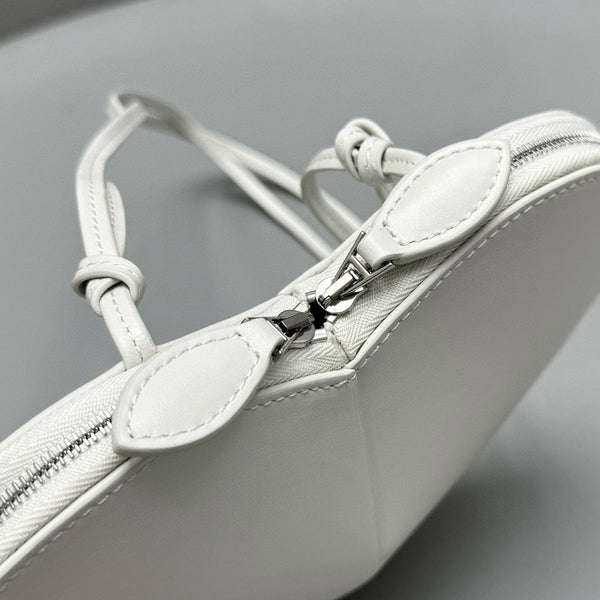 AL COEUR BAG IN WHITE CALFSKIN