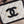CC Filigree Vanity Case Bag Black White Quilted Caviar Leather