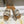 CHLOE WOODY SLIPPER IN BROWN MIX BEIGE CANVAS