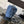 CC 22 Mini Chain Shoulder Bag Blue Denim Shw