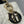 Lady Dior 20 cm catena in pelle di agnello bianca nera e oro