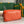 BOEING TOILEY 25CM TELA GOYARDINE ARANCIONE E FINITURE IN PELLE DI VITELLO