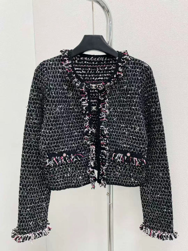 CC Multicolor Tweed Coat