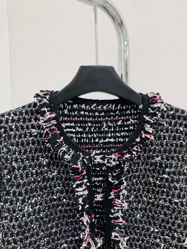 CC Multicolor Tweed Coat
