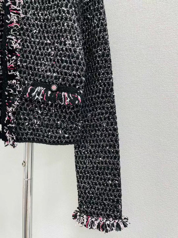 CC Multicolor Tweed Coat