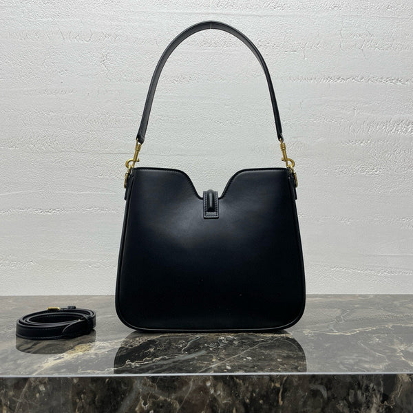 Small Camille 16 Soft Bag 24.5cm In Black Smooth Calfskin Gold Hardware