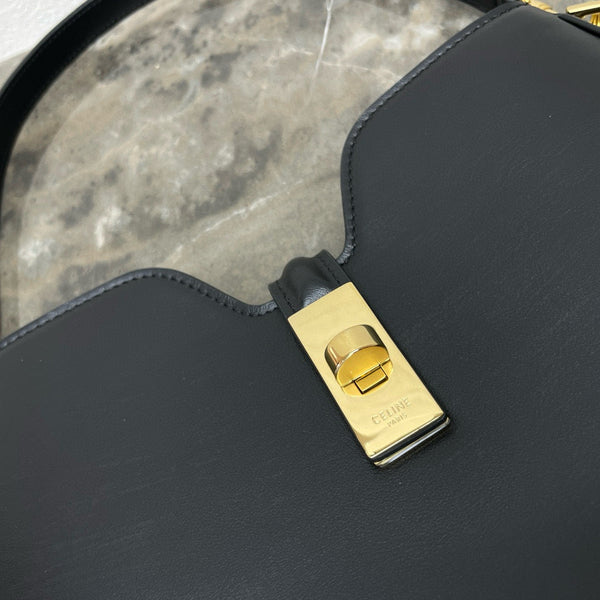 Small Camille 16 Soft Bag 24.5cm In Black Smooth Calfskin Gold Hardware