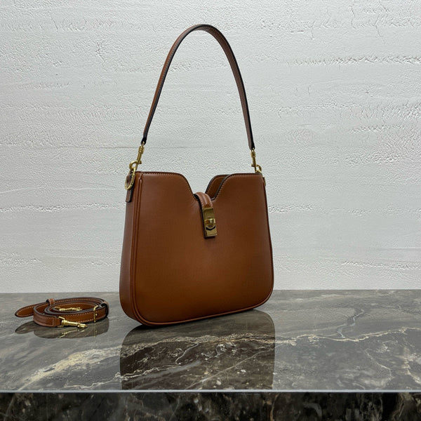 Small Camille 16 Soft Bag 24.5cm In Tan Smooth Calfskin Gold Hardware