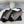 CC 25A Ballerina in pelle scamosciata nera grigio scuro