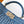 Peekaboo ISeeU Small 27cm Bag Blue Denim And Leather
