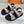 CD Dioract Sandal Beige & Black Cannage Tweed Leather