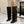 Givenchy Shark-Lock Knee-High Boots Black Cowhide Sliver HW