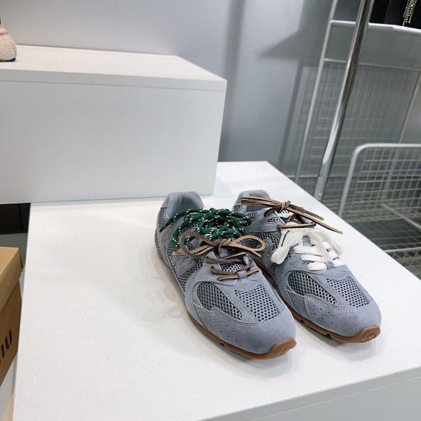 Miu Miu Pre-Owned x New Balance Sneakers Dark Gray Cowhide Suede