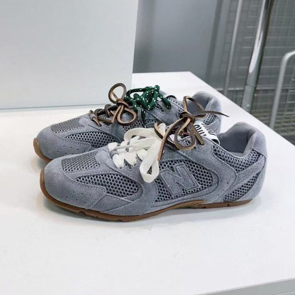 Miu Miu Pre-Owned x New Balance Sneakers Dark Gray Cowhide Suede