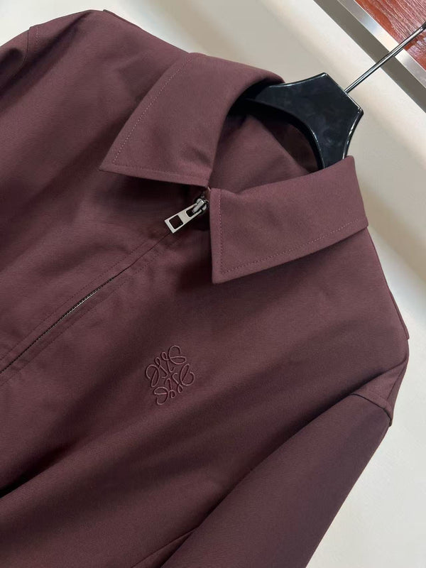Loewe Jacket Deep Burgundy Polyester