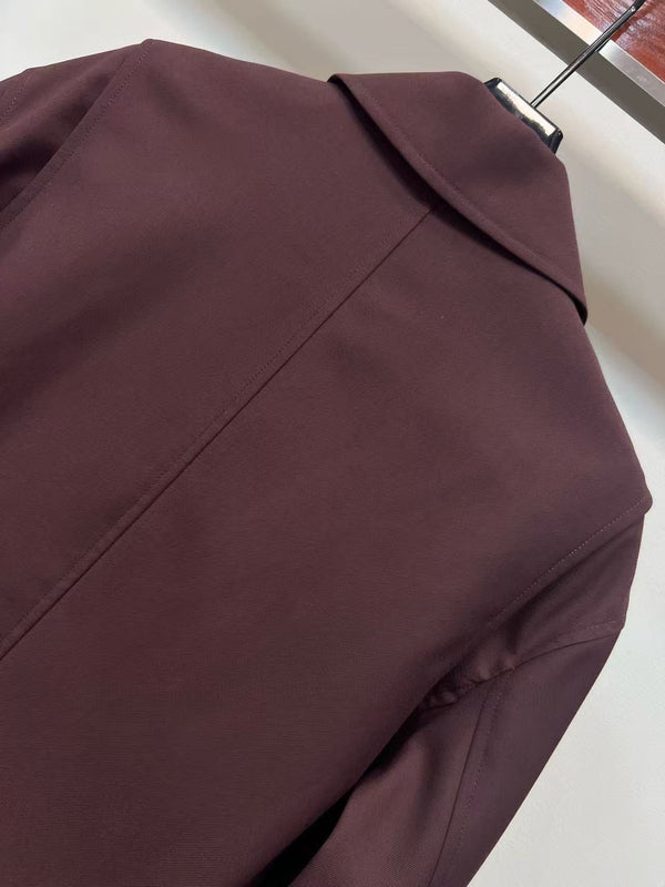 Loewe Jacket Deep Burgundy Polyester