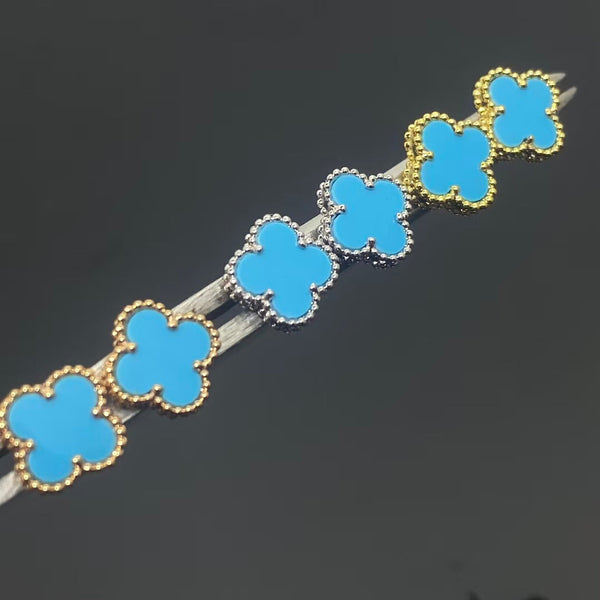 CLOVER TURQUOISE EARRINGS