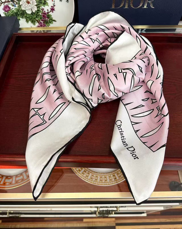 Dior Miss Dior Allover 90 Square Scarf
