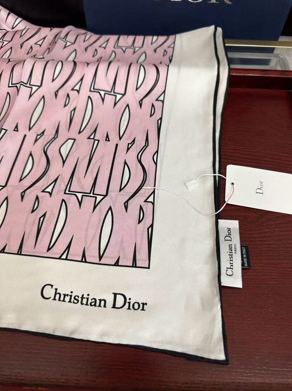 Dior Miss Dior Allover 90 Square Scarf