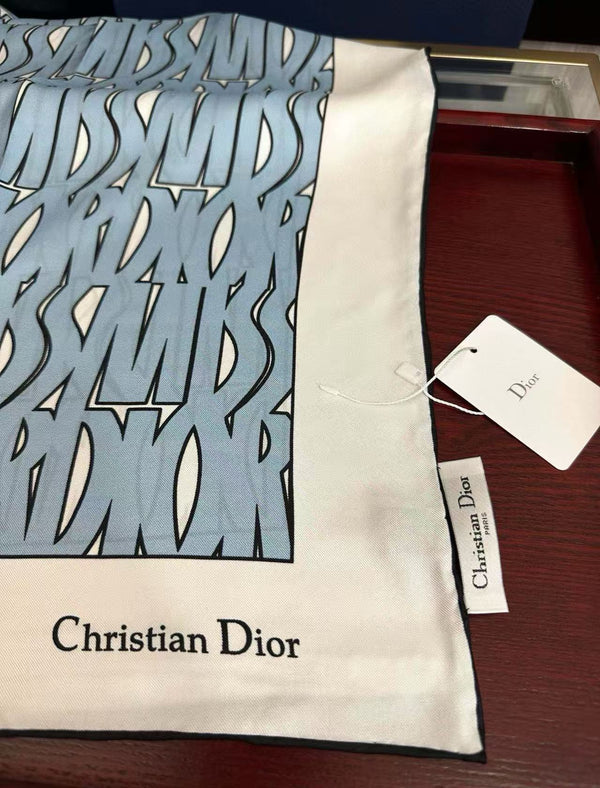 Dior Miss Dior Allover 90 Square Scarf